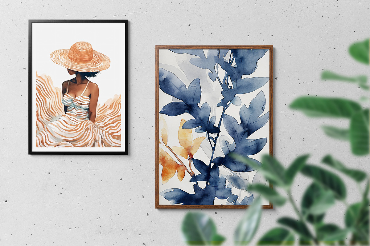 80 Artistic Botanical Prints Gallery, a Background Graphic by Muzi pear studio (Photo 3 of 8)
