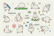 Yoga Llama, an Animal Illustration by GooseFrol (Thumbnail 1 of 8)