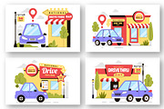 10 Drive Thru Day Illustration, a Food Illustration by denayunebgt (Thumbnail 2 of 4)