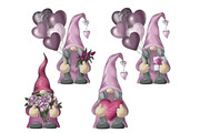 Valentine gnomes png clipart, an Illustration by KupalinaArt (Thumbnail 4 of 5)