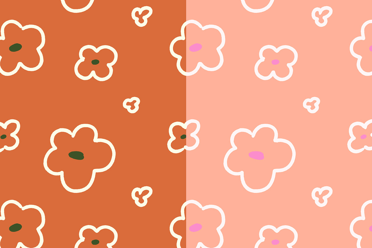 Abstract floral seamless pattern set, a Pattern Graphic by Good Studio (Photo 7 of 24)