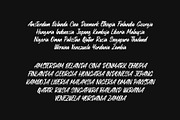 Black Sergio Brush Font, a Handwritten Font by RantautypeStudio (Thumbnail 6 of 13)