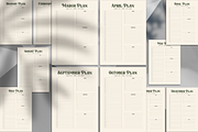 Monthly Planner Template, a Stationery Template by crazyOWL (Thumbnail 2 of 3)