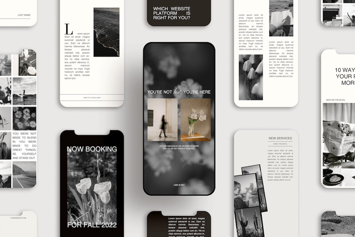 Aesthetic Social Media Templates, a Templates & Theme by Brand & Bloom (Photo 2 of 7)