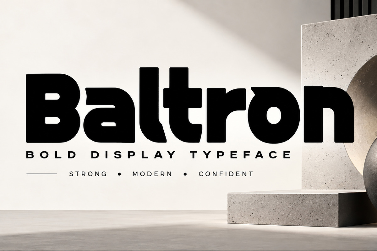 Baltron, a Slab Serif Font by Wow Magic (Photo 1 of 4)