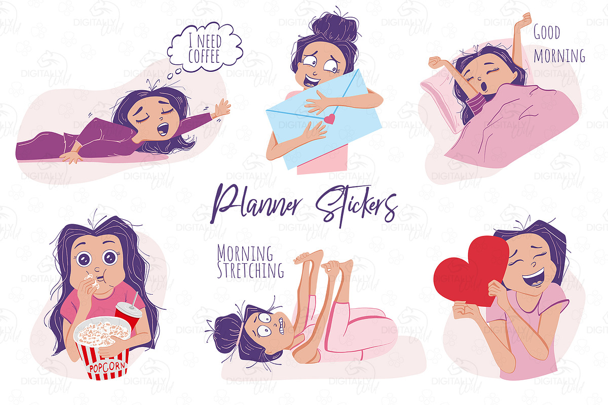 Planner stickers, an Illustration by Kate Snitser (Photo 1 of 2)