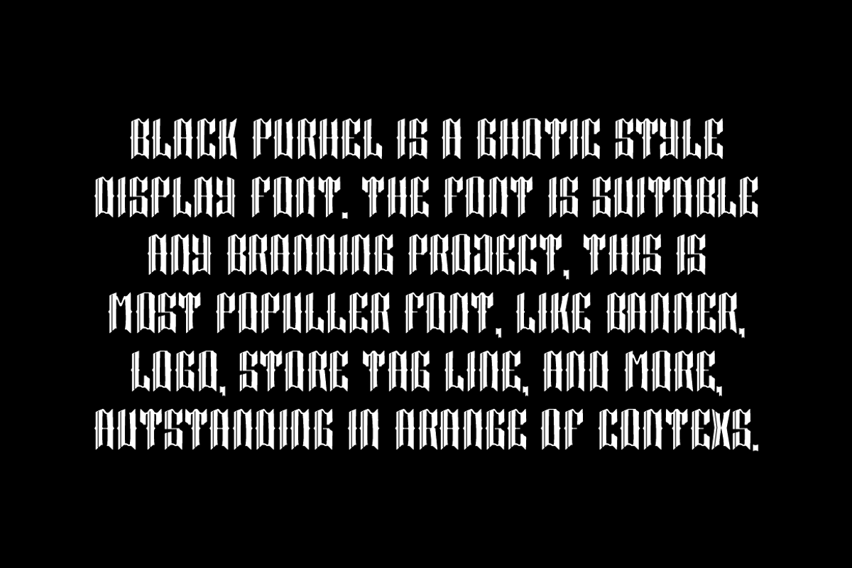 Black Purhel - Medieval Font, a Blackletter Font by QR Design Studio (Photo 4 of 6)