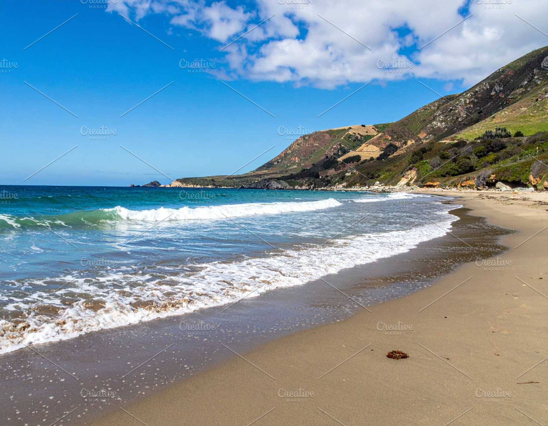 beach and sea view AI generated, a Photo by WorldOfPhotos