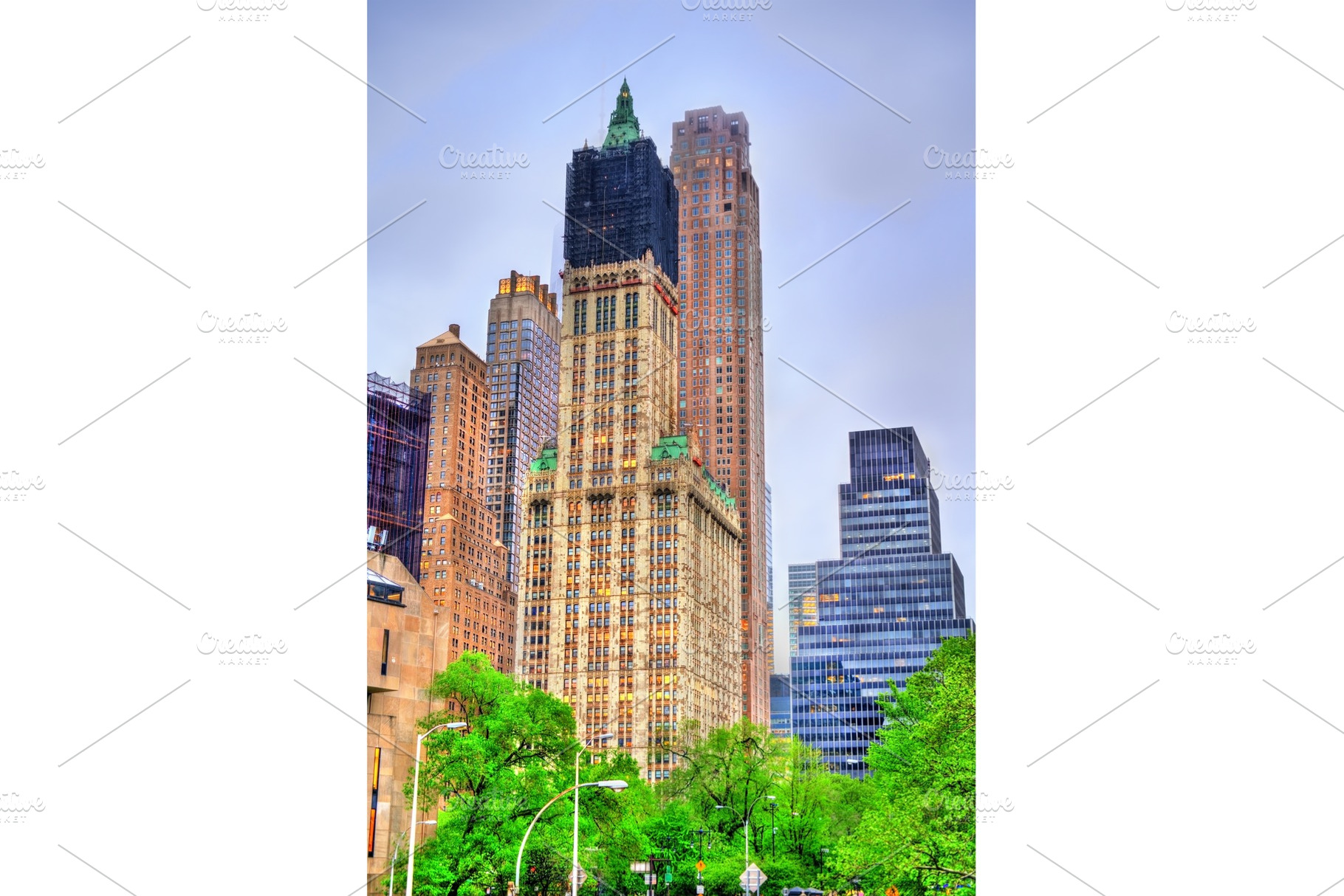 Buildings in Lower Manhattan, New York, an Architecture Photo by Leonid Andronov