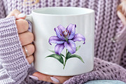 Watercolor Purple Easter Clipart, an Illustration by Dream Creation (Thumbnail 7 of 7)