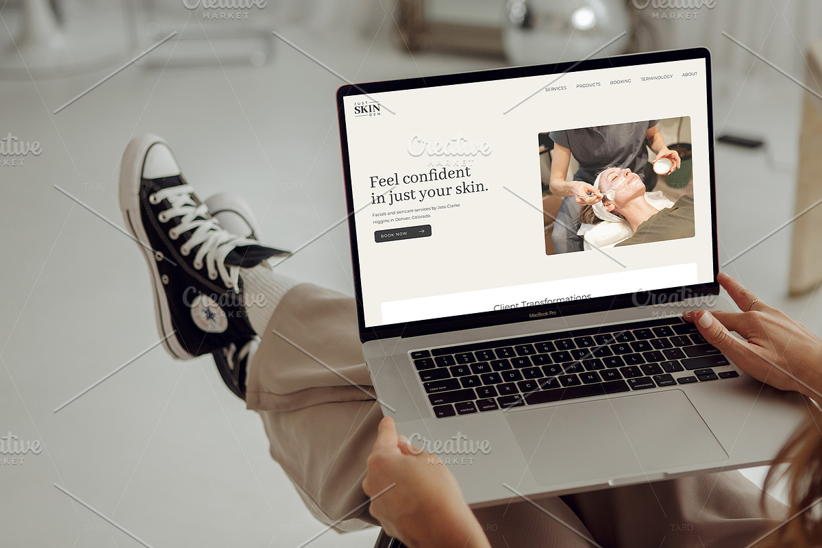 Stylized Laptop Mockup | Libra 001, a Device Mockup by TaroDesignCo