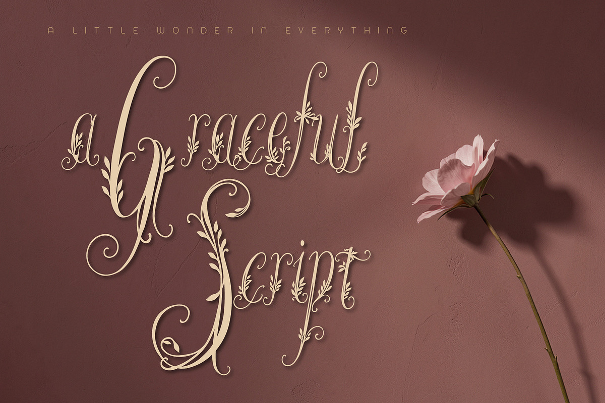 Wanderin Autumn Artisan Floral font, a Script Font by HypeWorksCo (Photo 7 of 28)