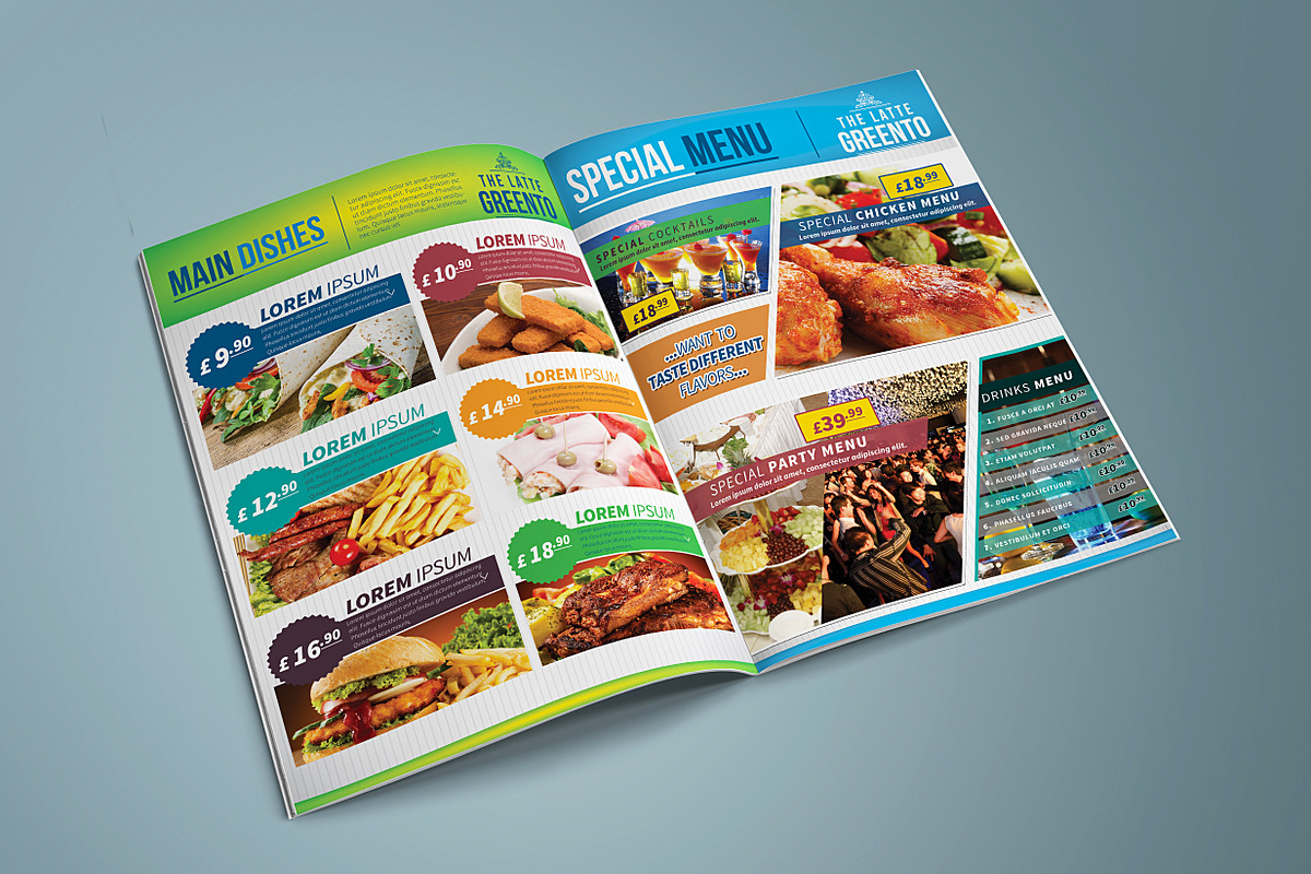 Restaurant and Cafe Menu Pack 02, a Brochure Template by fatihakdemir (Photo 2 of 5)