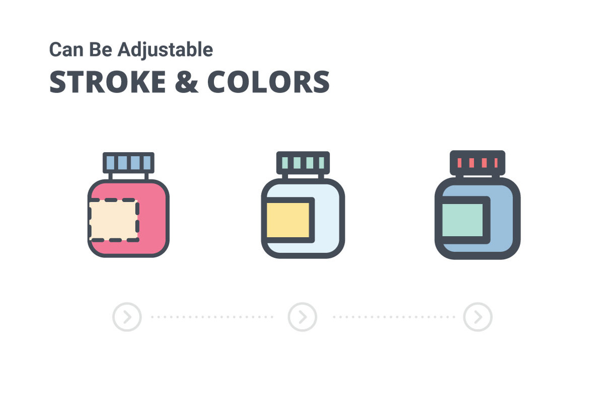 Medical Science Colors, an Outline Icon by BomSymbols (Photo 3 of 4)