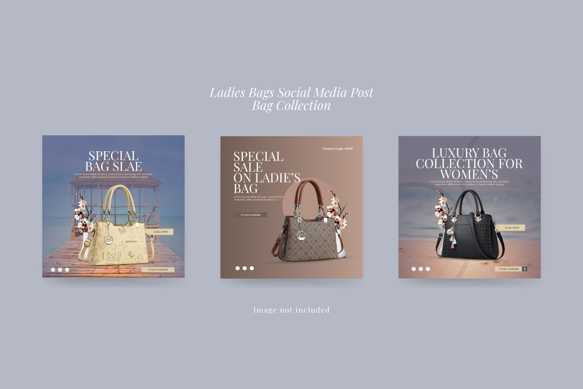 Handbag Social Media Marketing Kit, a Social Media Template by thedesignsource (Photo 2 of 8)