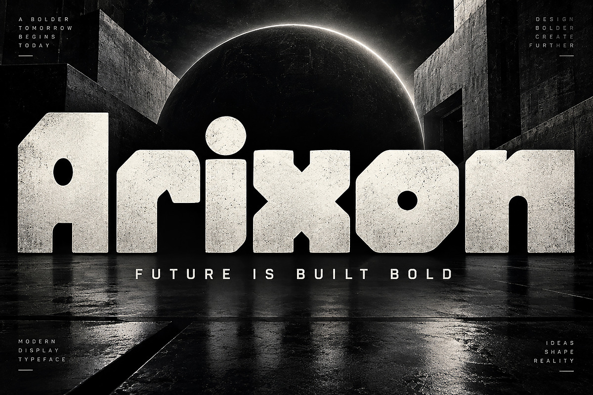 Arixon – Bold Display Font, a Script Font by Wow Magic (Photo 1 of 5)