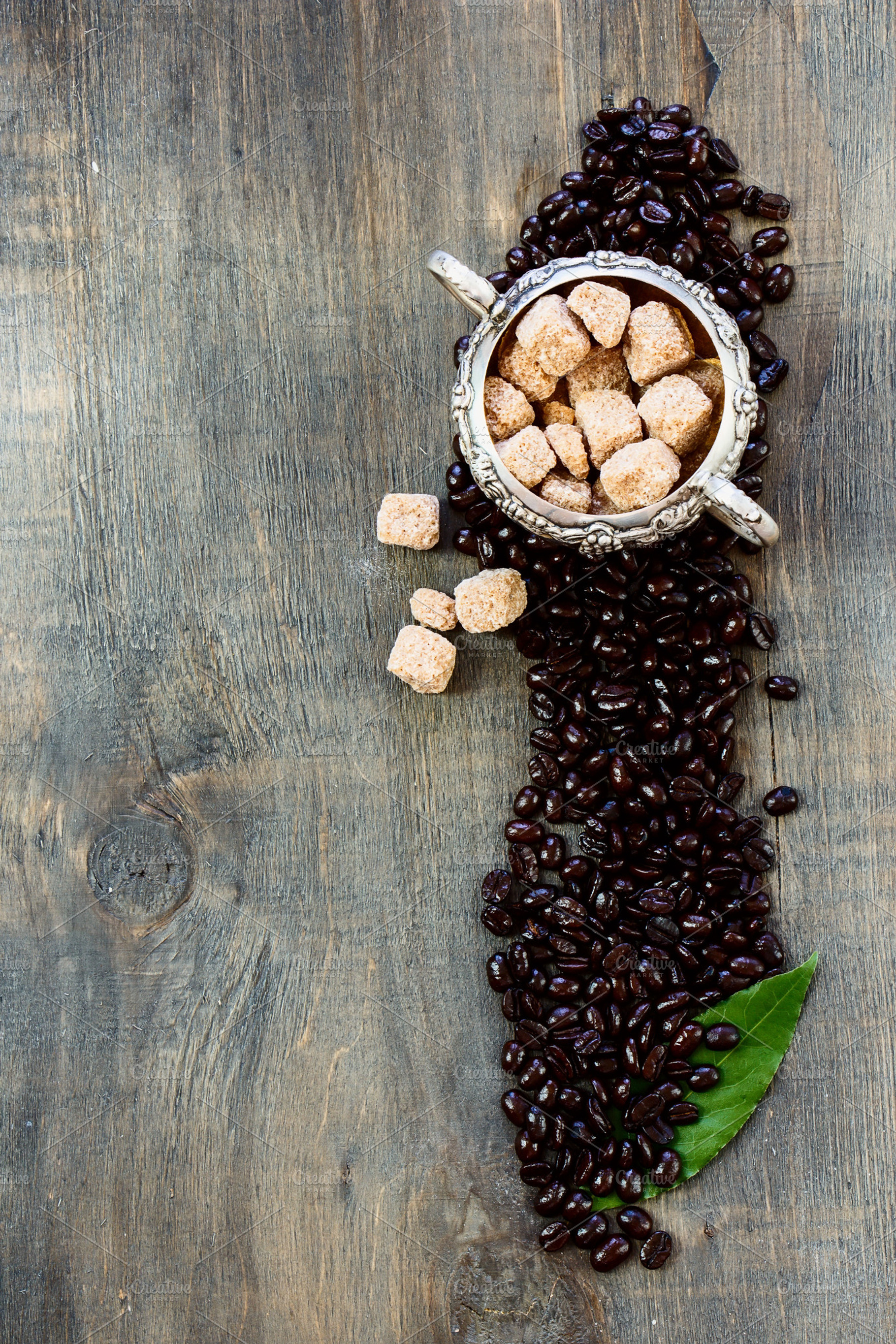 Coffee beans containing african, arabian, and background, a Food & Drink Photo by Yuliya Gontar