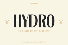 Hydro Condensed Elegant Sans Serif