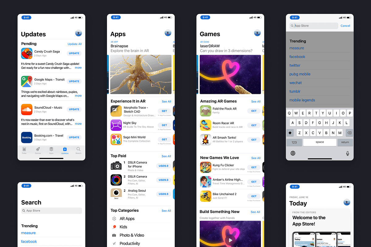 iOS12 GUI KIT, an UI Kit Template by Ui Markets (Photo 3 of 20)