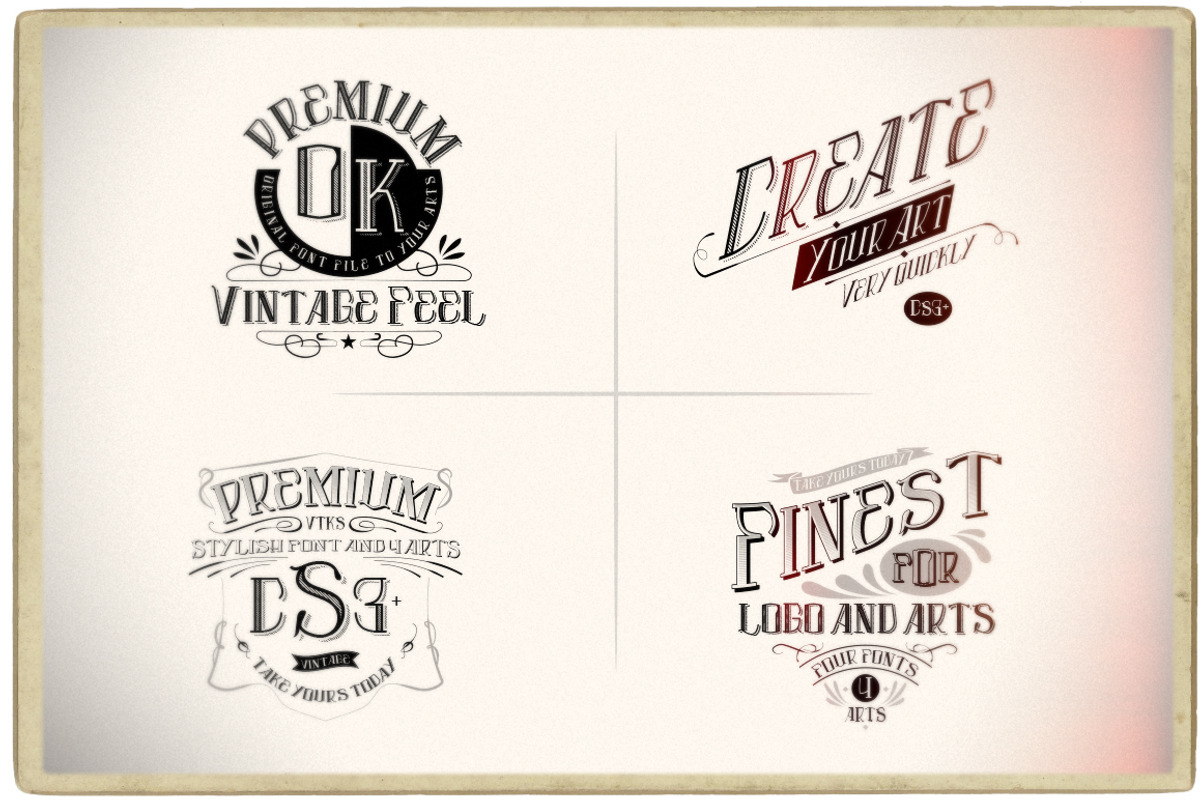 Premium Font By Vtks 4 Arts preview 3