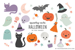 Cute Halloween Clipart Collection