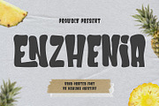 Enzhenia Stylish Display Font, a Handwritten Font by Maulana Creative (Thumbnail 1 of 8)