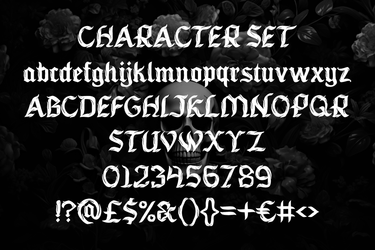 Vulture Kingdom Hardcore Blackletter, a Font by PutraCetol Studio (Photo 5 of 5)