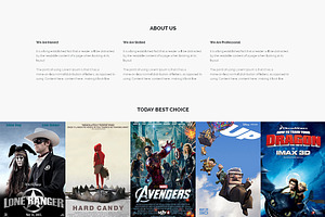 Movie Responsive One Page Theme