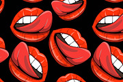 Vector set with sexy lips, a Graphic by lycka (Thumbnail 4 of 5)