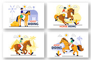 10 Horse Riding Illustration, a Sport Illustration by denayunebgt (Thumbnail 3 of 4)