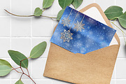 8 Snowflake christmas background, a Decorative Illustration by jelisua88 (Thumbnail 4 of 7)
