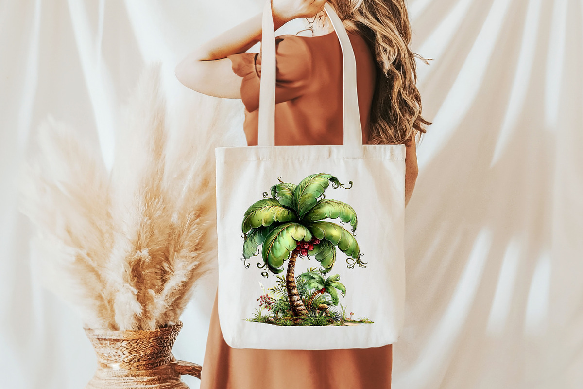 Whimsical summer palm tree clipart, an Illustration by Designworld (Photo 6 of 7)