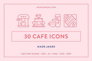 Cafe Line Icons