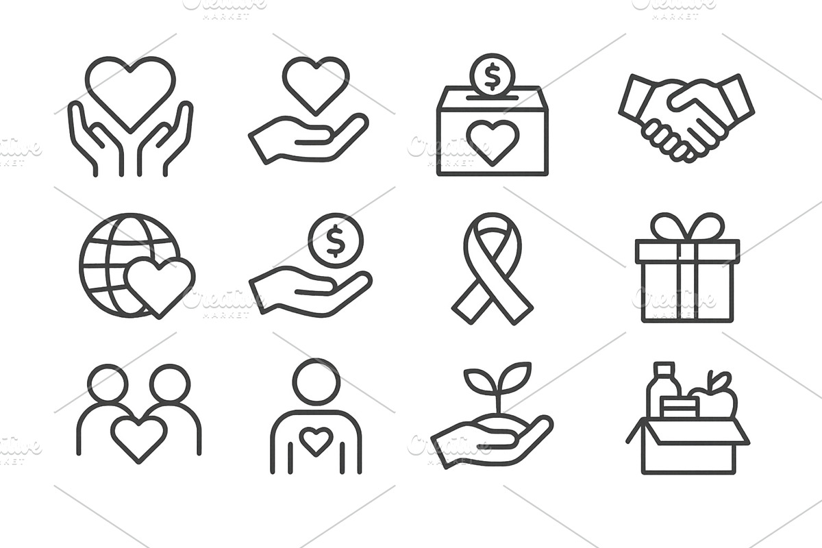 Charitable symbols and activities, an Object Illustration by ZinetroN