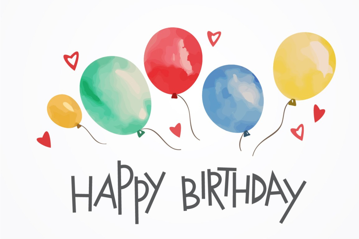 Birthday card with balloons, a Decorative Illustration by logika 600