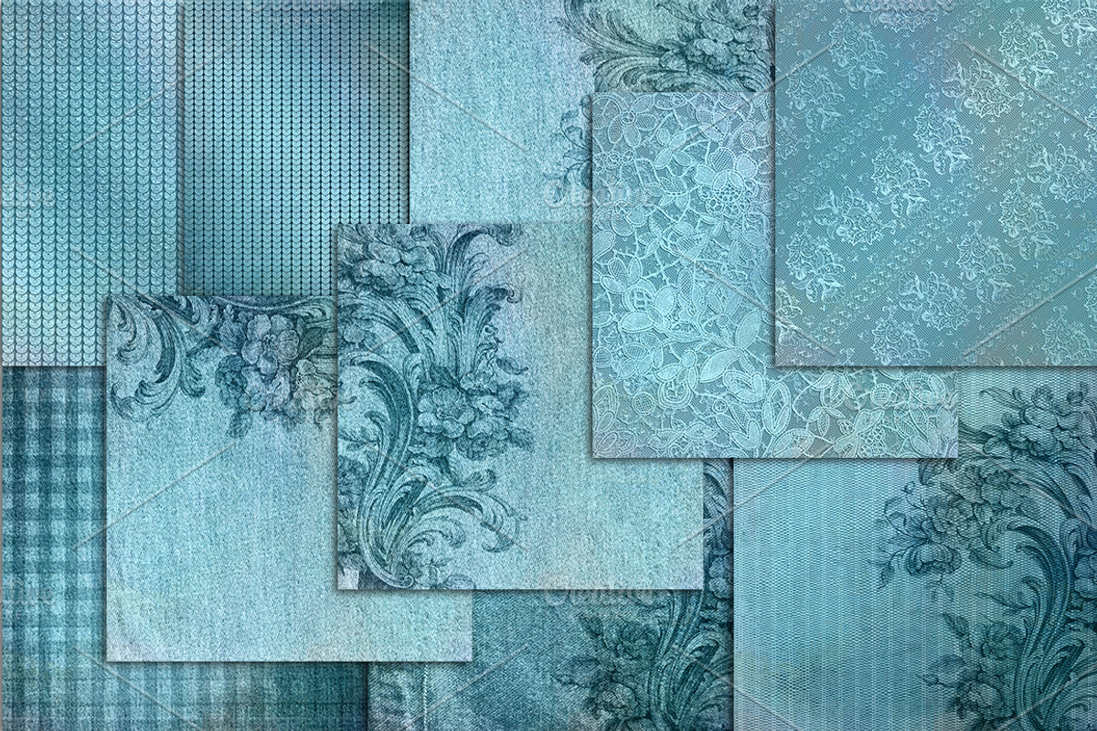 Teal wedding scrapbook paper linen, a Texture Graphic by Area (Photo 1 of 7)