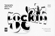 Typography Glitch Text Effects, a Layer Style Add-On by Creative Veila (Thumbnail 1 of 10)