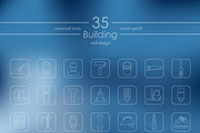 35 BUILDING icons, a Templates & Theme by Palau (Thumbnail 2 of 4)