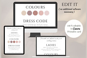 Wedding dress code details card, a Card Template by EvaTemplates (Thumbnail 4 of 6)