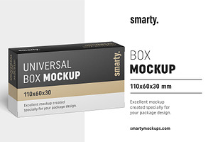 Box Mockup / 110x60x30 Mm