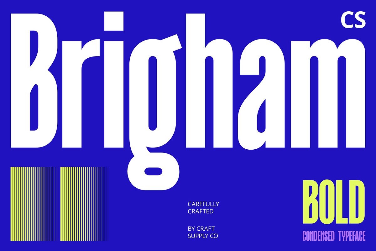 CS Brigham – Bold Font, a Sans Serif Font by Craft Supply Co. (Photo 1 of 8)