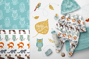 Autumn Woodland Seamless Patterns, a Pattern Graphic by MaljukArt (Thumbnail 2 of 14)