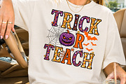 Trick or Teach Halloween Sublimation, a Seasonal Illustration by Rose Art (Thumbnail 2 of 5)