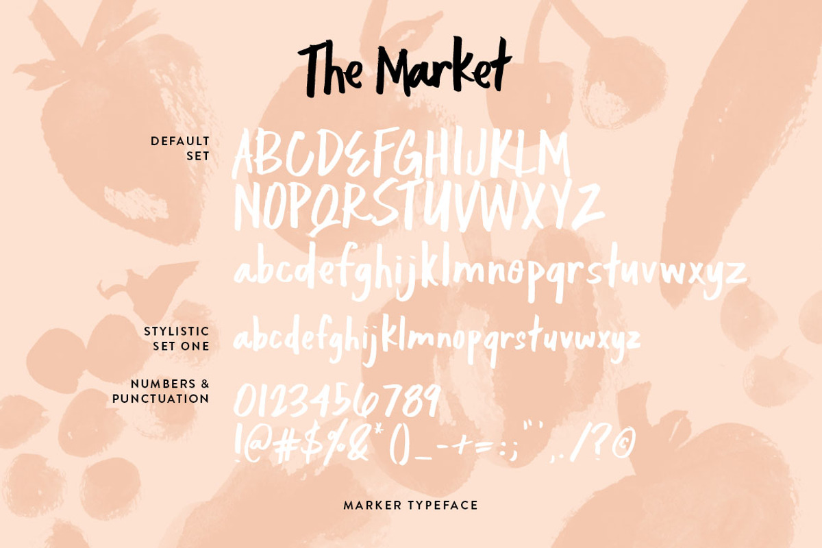 The Market Font preview 3