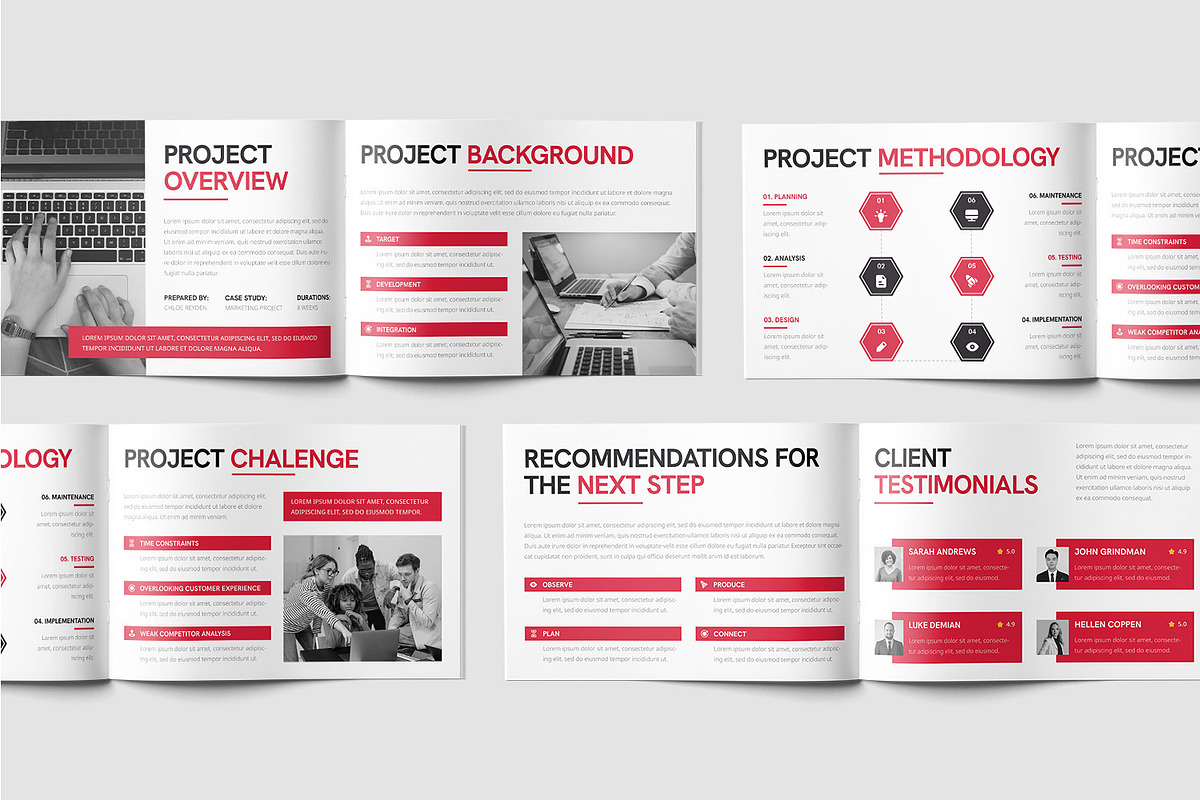 Nostix Case Study Brochure Template, a Presentation Template by TMint Play (Photo 2 of 7)