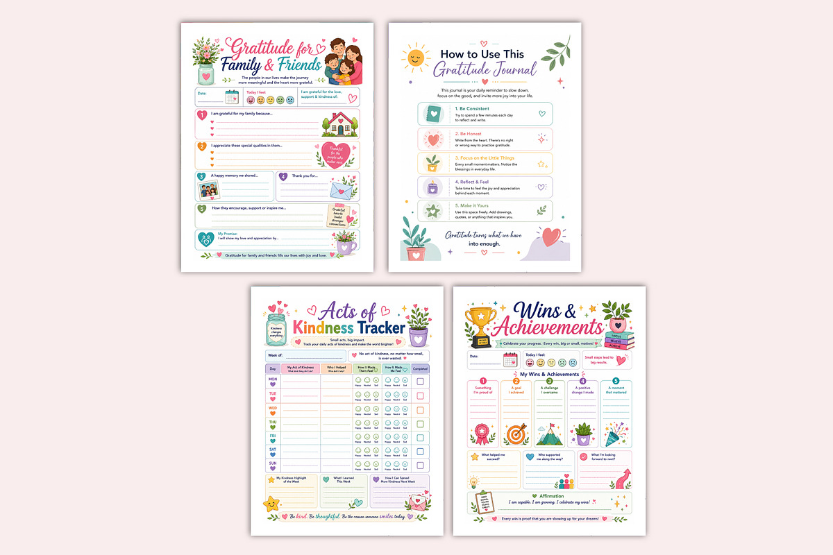 2027 Gratitude Journal, a Stationery Template by Shumaya (Photo 3 of 5)
