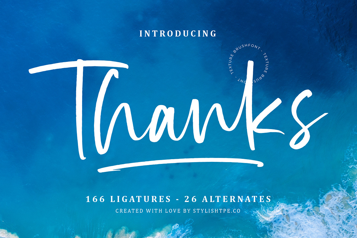 Bright Nastury Texture Brush Font, a Script Font by stylishtype.co (Photo 7 of 20)