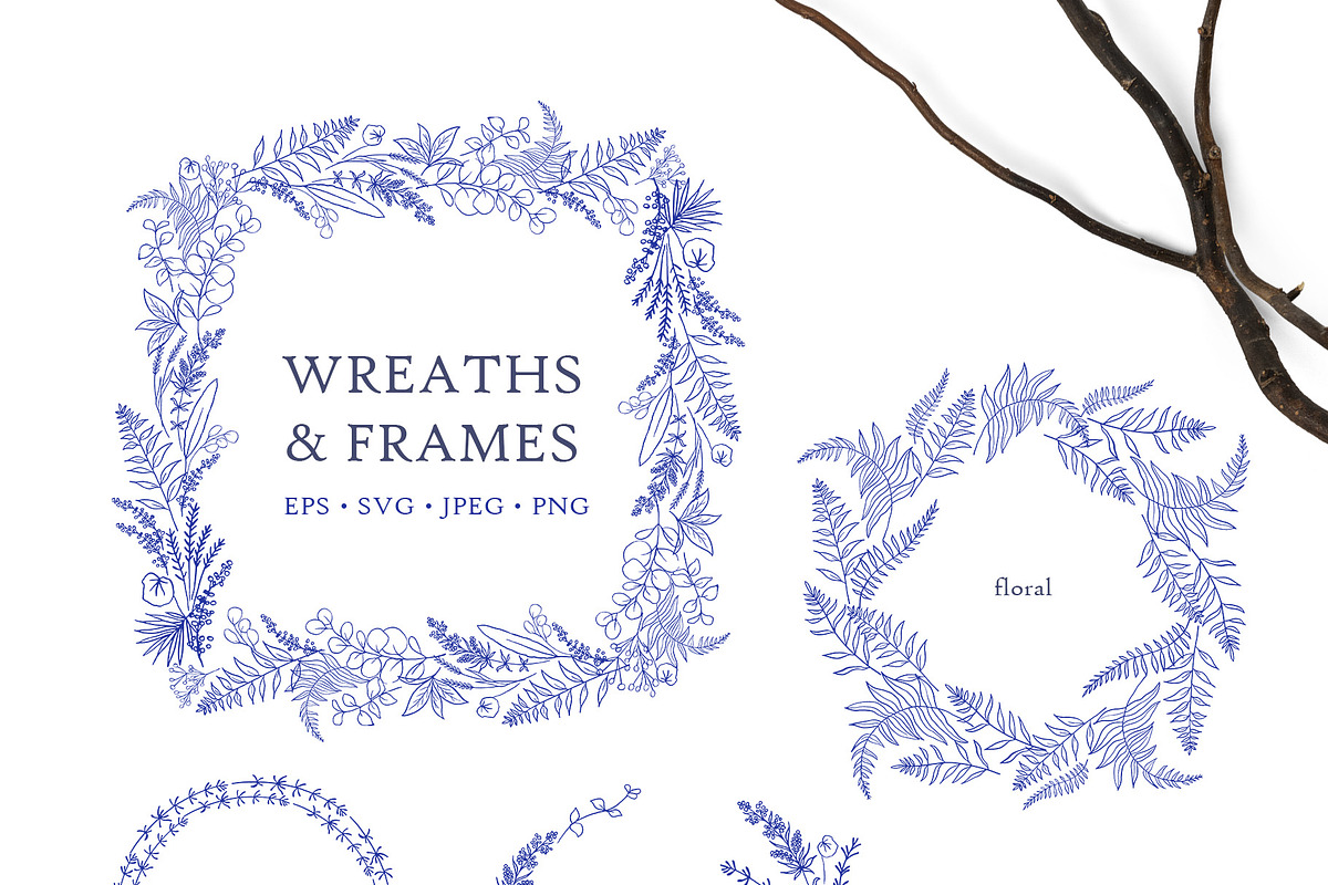 Blue&White. Chinoiserie inspired set, a Decorative Illustration by Liliia Polos Illustration (Photo 6 of 13)