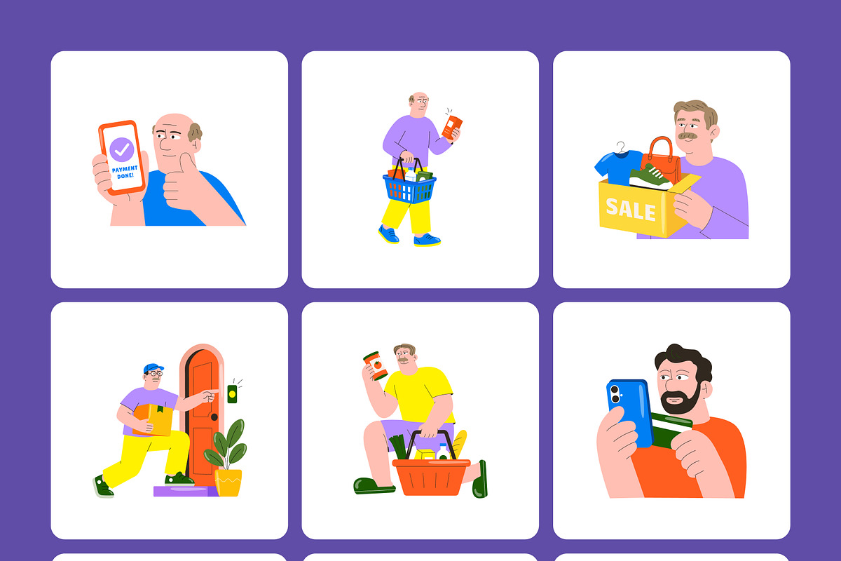 100 E-Commerce Flat Illustrations, a Person Illustration by Brickclay (Photo 13 of 13)