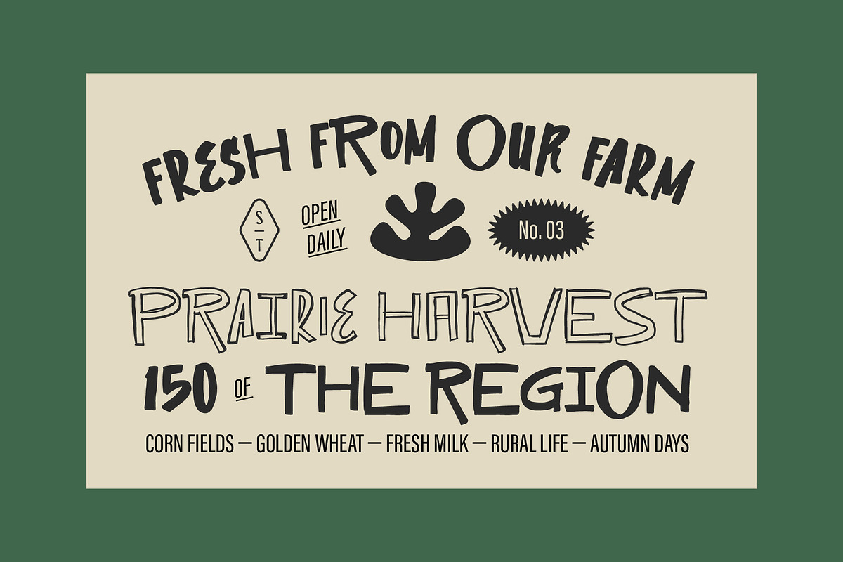 ST Westmark - Rough Wildwest Font, a Sans Serif Font by Type it Easy (Photo 9 of 9)